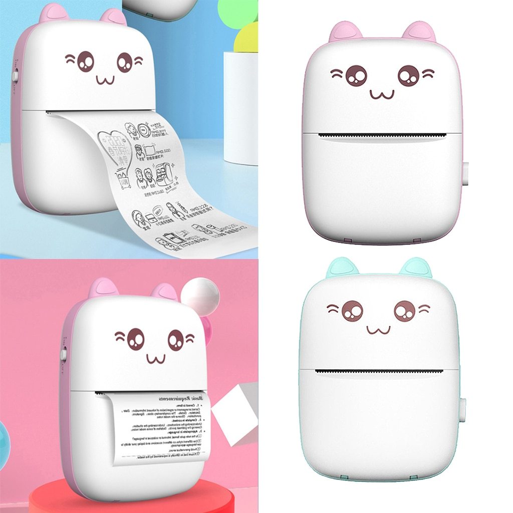 Mini Printer Portable Mini Bluetooth WiFi New Printer Mobile Phone Photo Title Note Hot Print Pocket Student Error Label Printer