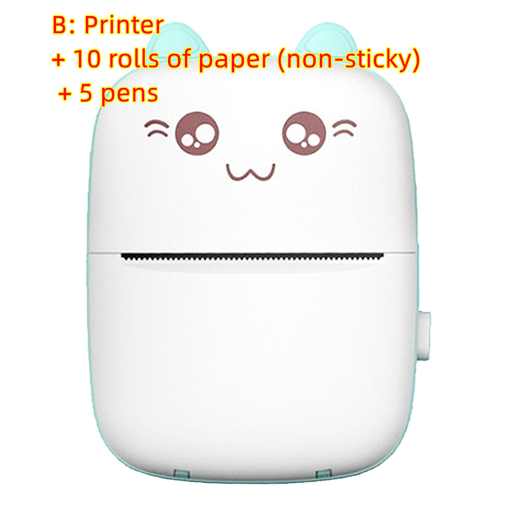 Mini Printer Portable Mini Bluetooth WiFi New Printer Mobile Phone Photo Title Note Hot Print Pocket Student Error Label Printer
