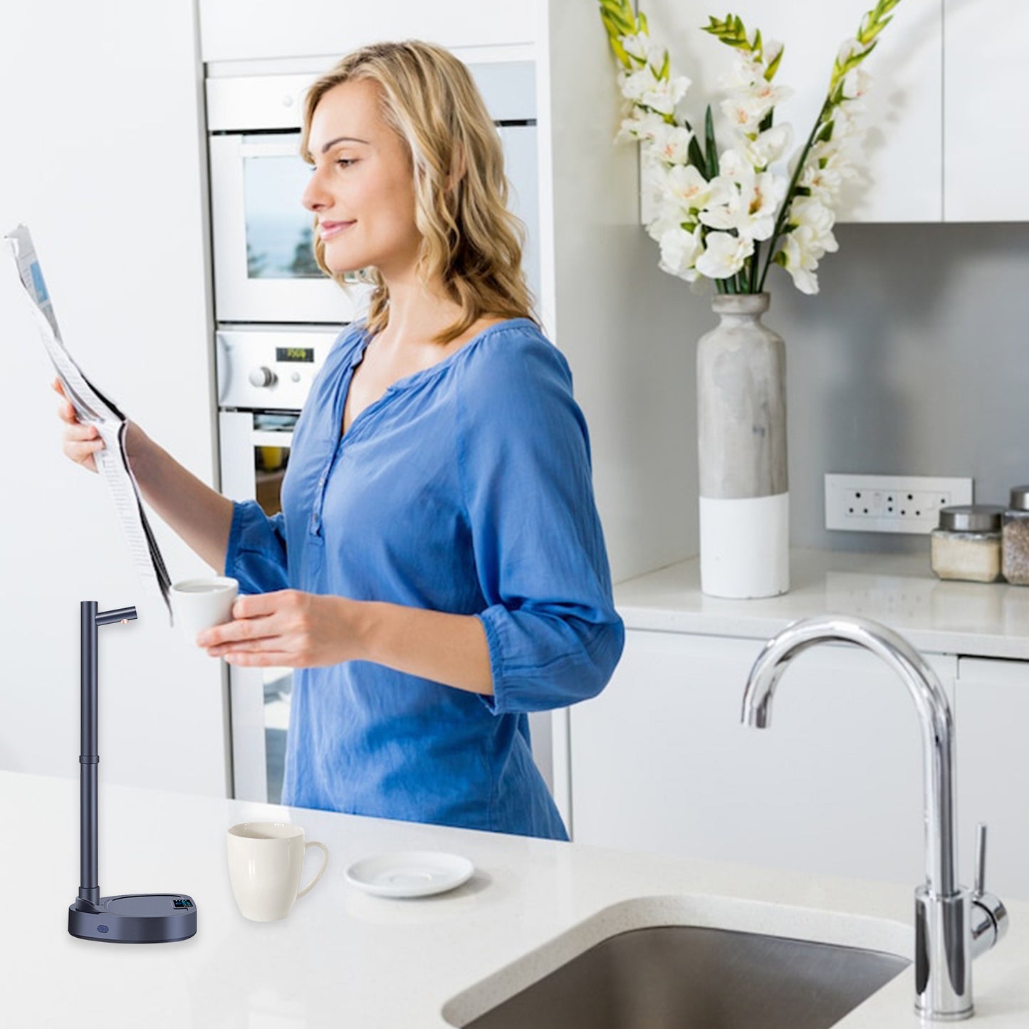 Water Dispenser Automatic Water Bottle Desktop Rechargeable Water Dispenser With Stand