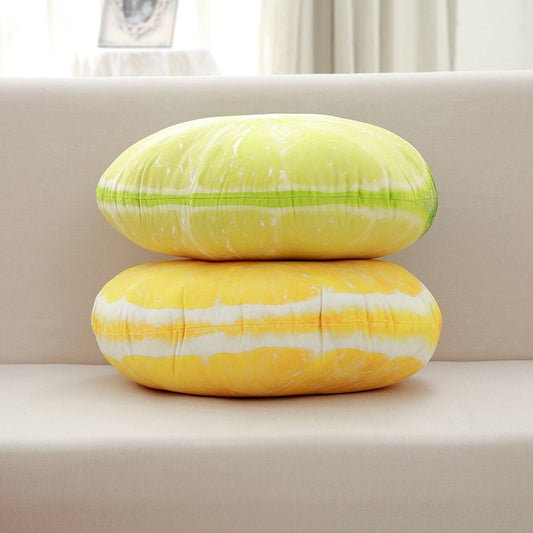 Lemon plush pillow