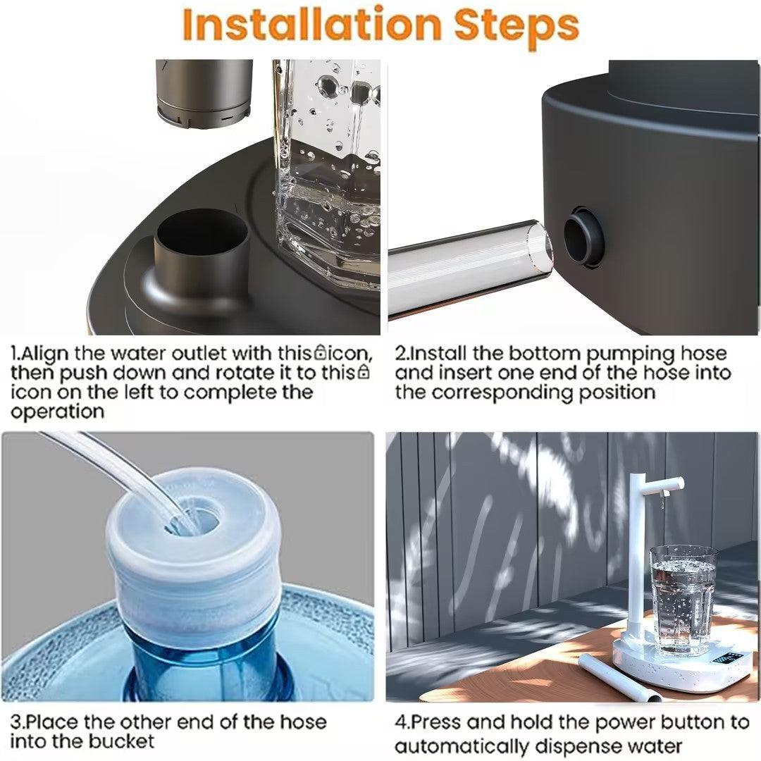 Water Dispenser Automatic Water Bottle Desktop Rechargeable Water Dispenser With Stand
