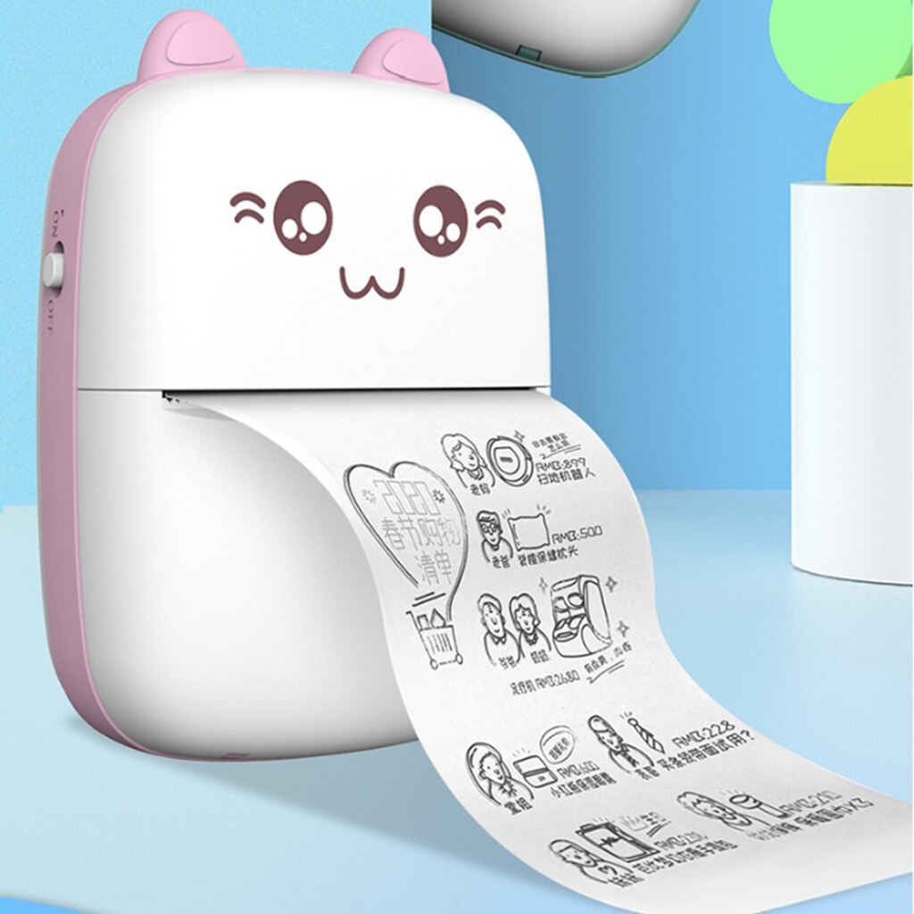 Mini Printer Portable Mini Bluetooth WiFi New Printer Mobile Phone Photo Title Note Hot Print Pocket Student Error Label Printer