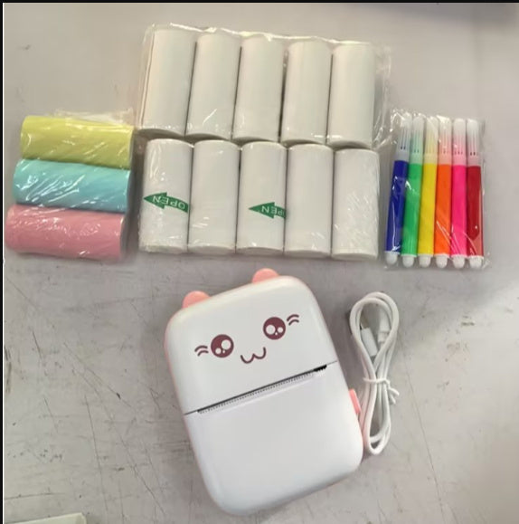 Mini Printer Portable Mini Bluetooth WiFi New Printer Mobile Phone Photo Title Note Hot Print Pocket Student Error Label Printer
