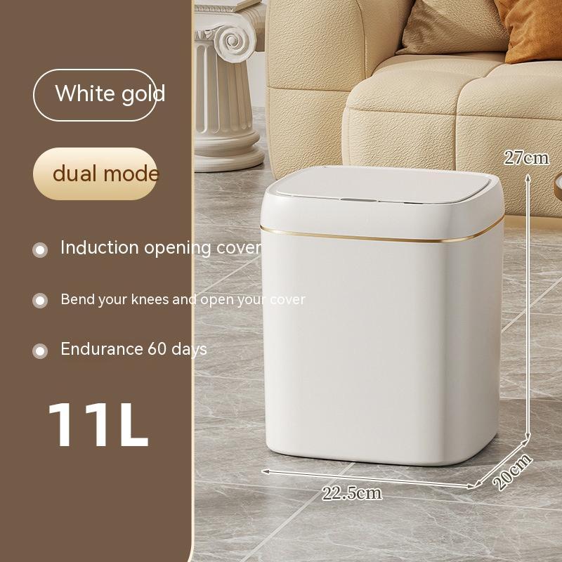 Smart Trash Can With Lid For Bedroom And Living Room Kitchen Automatic Smart Dustbin Smart Trash Bin