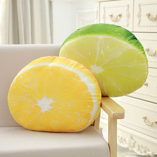 Lemon plush pillow