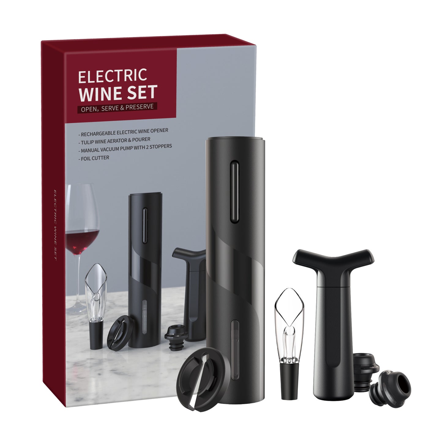 Electronic Bottle Opener Plastic USB Rechargeable Wine Electronic Bottle Opener