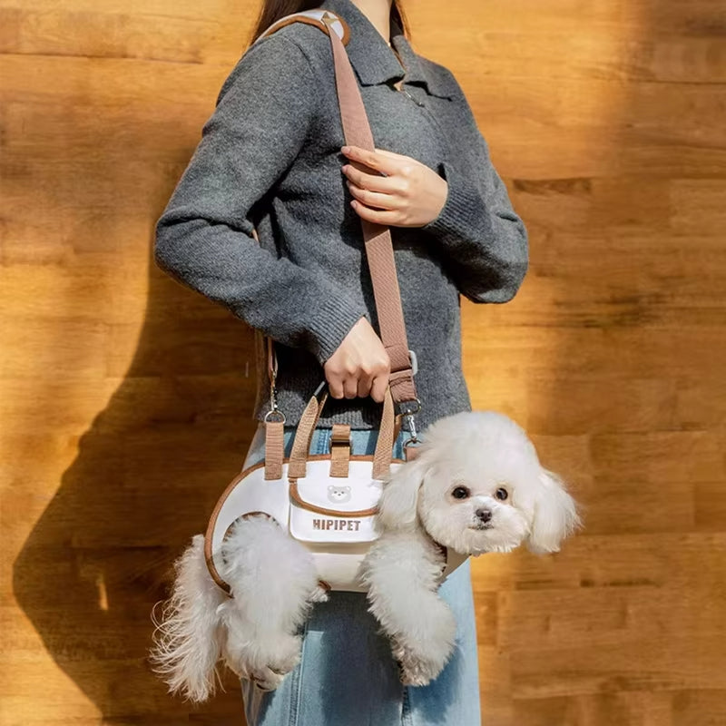 Hands-free crossbody pet sling carrier for small dogs and cats – view 8