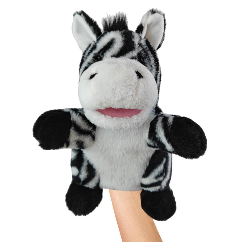 Zebra Hand puppet animals plush toy