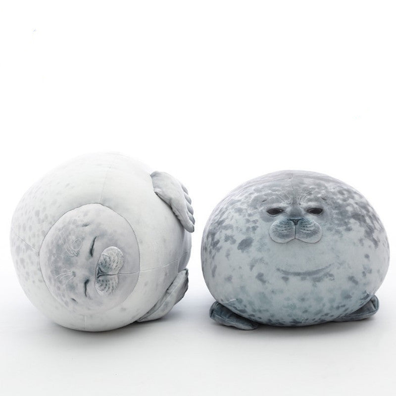 Seal plush pillow toy