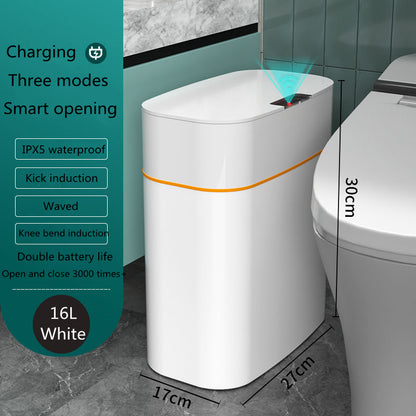 Smart Trash Can With Lid For Bedroom And Living Room Kitchen Automatic Smart Dustbin Smart Trash Bin