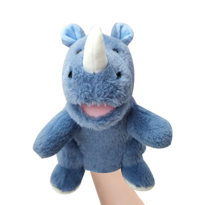 Rhino Hand puppet animals plush toy