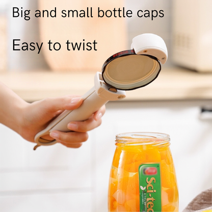 Adjustable non-slip jar opener tool for easy lid removal