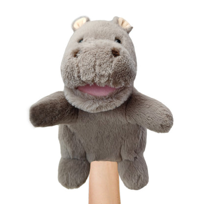 Hippo Hand puppet animals plush toy
