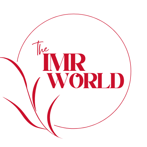 Logo of 'The IMR World' with red text on a white background
