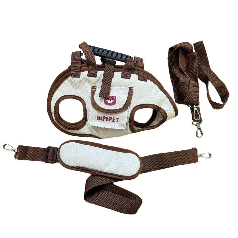 Hands-free crossbody pet sling carrier for small dogs and cats – view 5