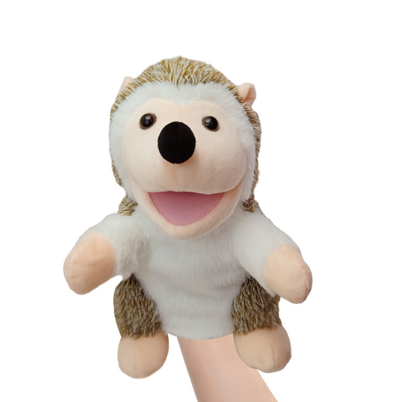 Plush hedgehog toy Hand puppet animals plush toy