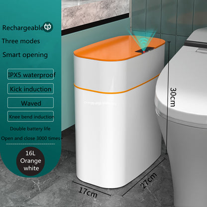 Smart Trash Can With Lid For Bedroom And Living Room Kitchen Automatic Smart Dustbin Smart Trash Bin