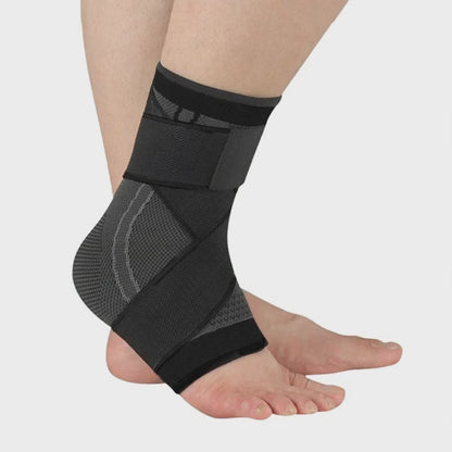Compression Ankle Sleeve with Support Strap – Heel & Arch Relief
