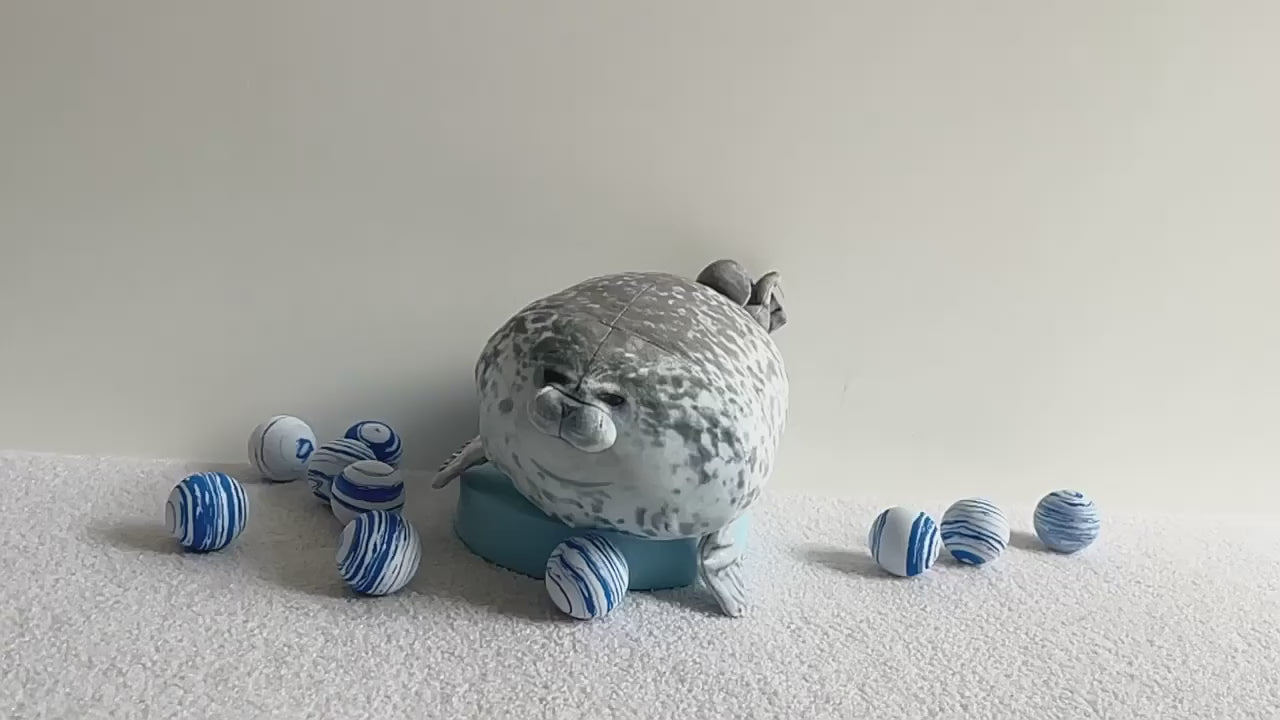 Seal plush pillow toy